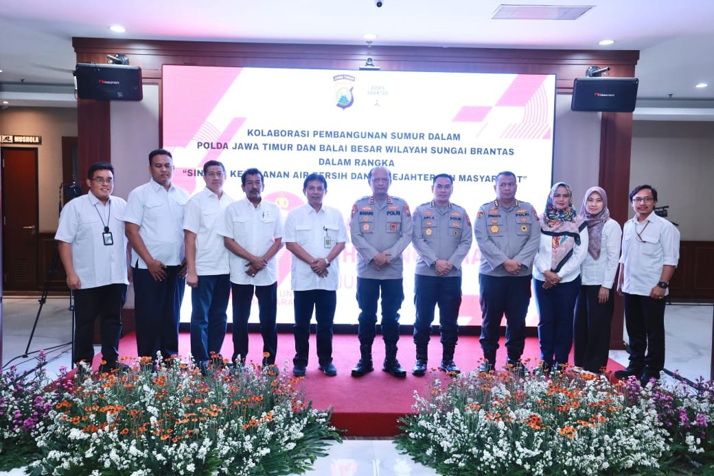 Kolaborasi Polda Jatim dan BBWS Brantas di Hari Bhayangkara ke -79: Bangun Sumur Bor