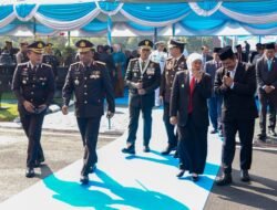 Wujud sinergitas Pangdam V Brawijaya Hadiri Upacara HUT Bhayangkara ke-79 di Mapolda Jatim