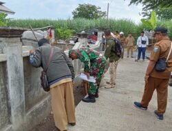 Koramil Bantaran Monev Pengunaan Anggaran Desa Binaan