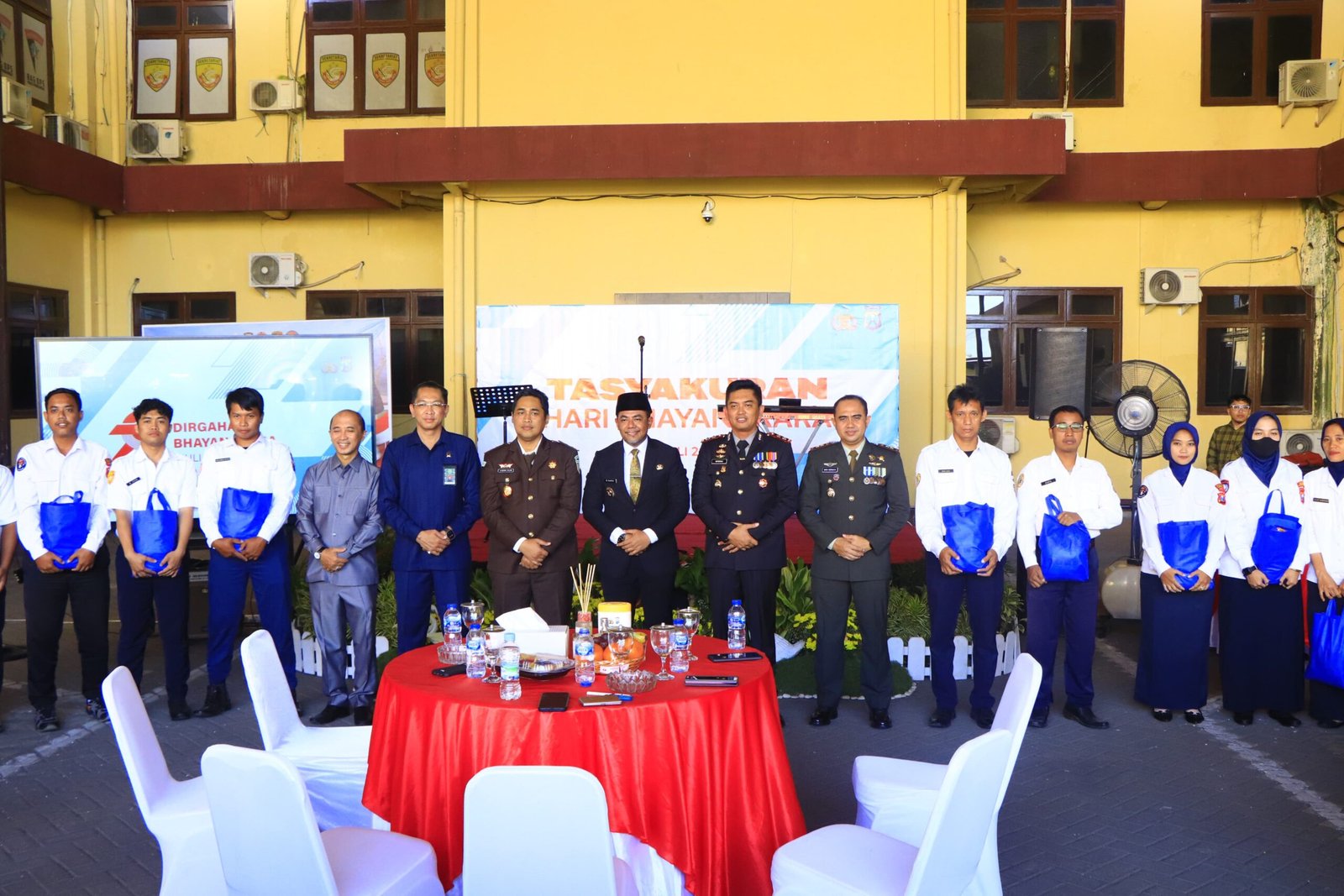 Dandim 0820 Letkol Arh Iwan Hermaya Bersama Jajaran Forkopimda Hadiri Tasyakuran Hari Bhayangkara Ke 79