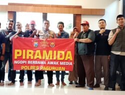 Ngopi Bersama Awak Media, Polres Pasuruan Perkuat Sinergi di HUT Bhayangkara ke-79