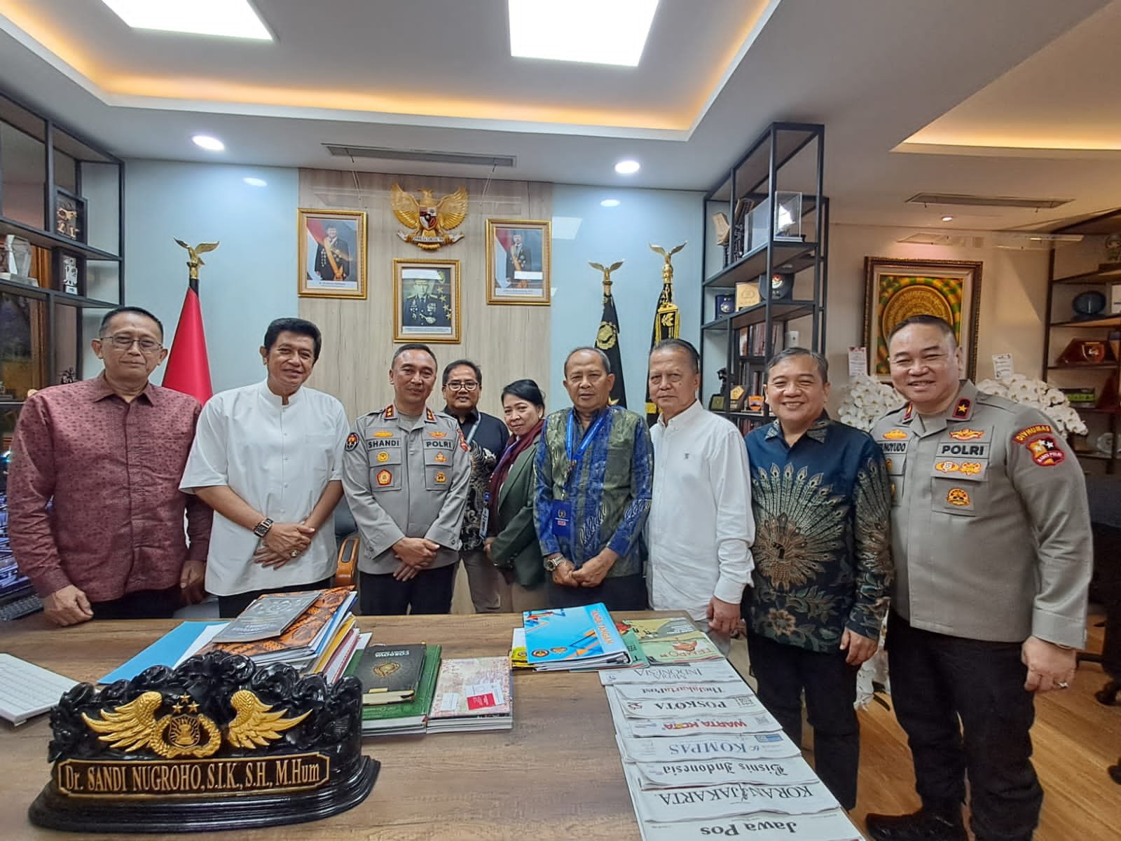 Kepala Divisi Humas Polri Irjen Pol Shandi Nugroho saat Menerima Pengurus PWI