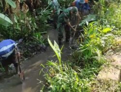 Jalin Sinergitas, Babinsa Kejayan Dukung Padat Karya Tunai Desa