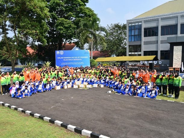 Lanud Husein Gelar Senam Anak Sambut HUT ke-37 Yasarini