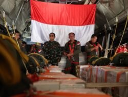 Langit Gaza Diselimuti Parasut Bantuan Indonesia di Hari Kemerdekaan