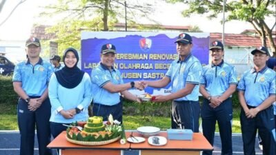 Danlanud Husein Sastranegara Resmikan Renovasi Lapangan Beceu Ishaq