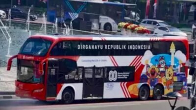 Bus Transjakarta Jadi Kanvas Kreatif Sambut 80 Tahun Kemerdekaan RI