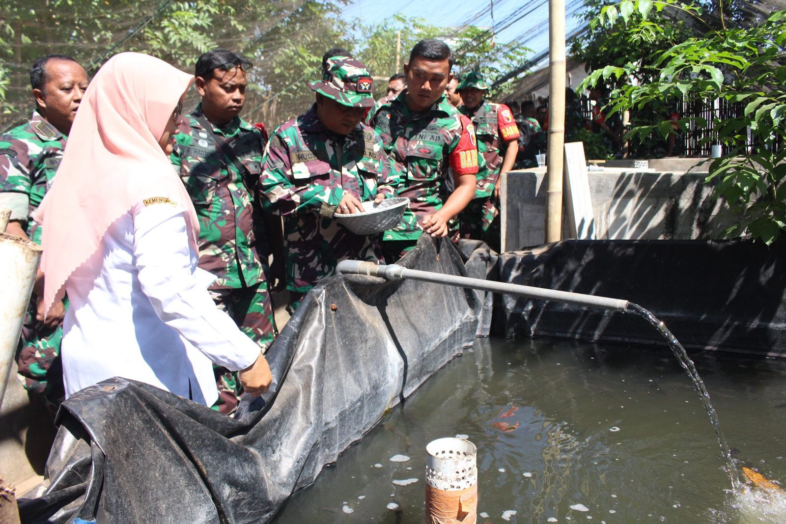 kegiatan pelatihan mandiri budidaya ikan lele yang di fasilitasi oleh Dinas Ketahanan Pangan Pertanian dan Perikanan (DKPPP) Kota Probolinggo
