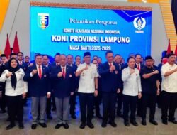 Ketum KONI Pusat Lantik Taufik Hidayat, Targetkan Lampung Masuk 10 Besar PON 2028