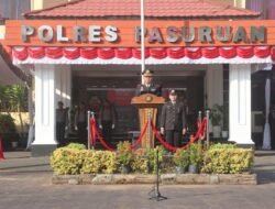 Upacara HUT ke-80 RI, Pesan Kapolres Pasuruan: Jaga Persatuan dan Keamanan Bangsa