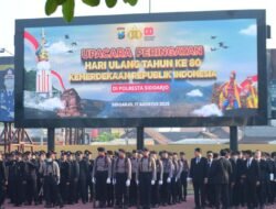 Polresta Sidoarjo Gelar Upacara Hari Kemerdekaan RI Ke-80