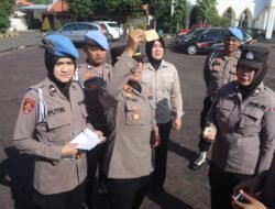 Polwan Polres Pasuruan Gelar Gaktibplin di Momen HUT ke-77