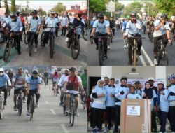 Dandim 0819 Gowes Kemerdekaan Bersama DPD KNPI dan Forkopimda Kota Pasuruan