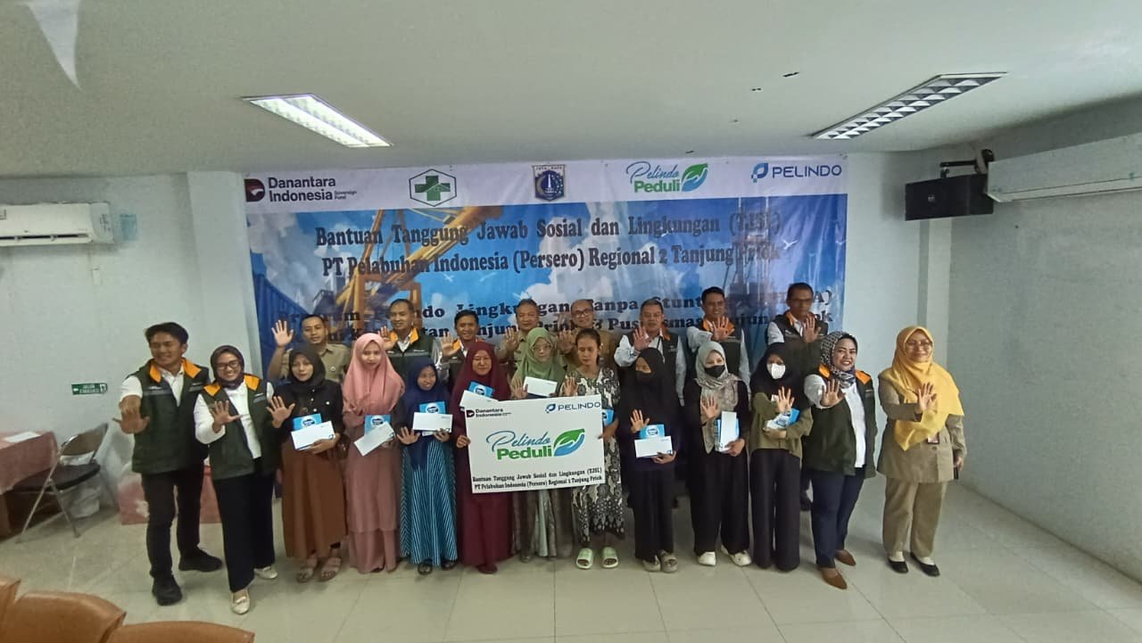 PT Pelindo Regional 2 Tanjung Priok melaksanakan program "PELITA" TJSL (Pelindo Lingkungan Tanpa Stunting) untuk ibu hamil di wilayah Kecamatan Tanjung Priok.