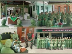 Kunjungan Perdana Ketua Persit KCK Cabang XXXIII Dim 0819 ke Jajaran Koramil