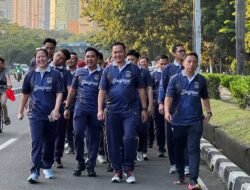 HUT ke-80 RI, Kantor Imigrasi Jakarta Pusat Gelar Jalan Santai