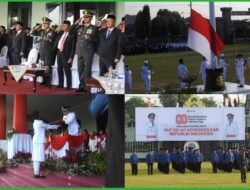 Penurunan Bendera HUT ke-80 RI di Pasuruan Penuh Khidmat