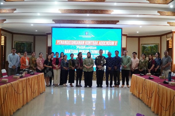 Kemenkum Bali Dorong OBH Bentuk Posbankum Desa lewat Addendum Kontrak