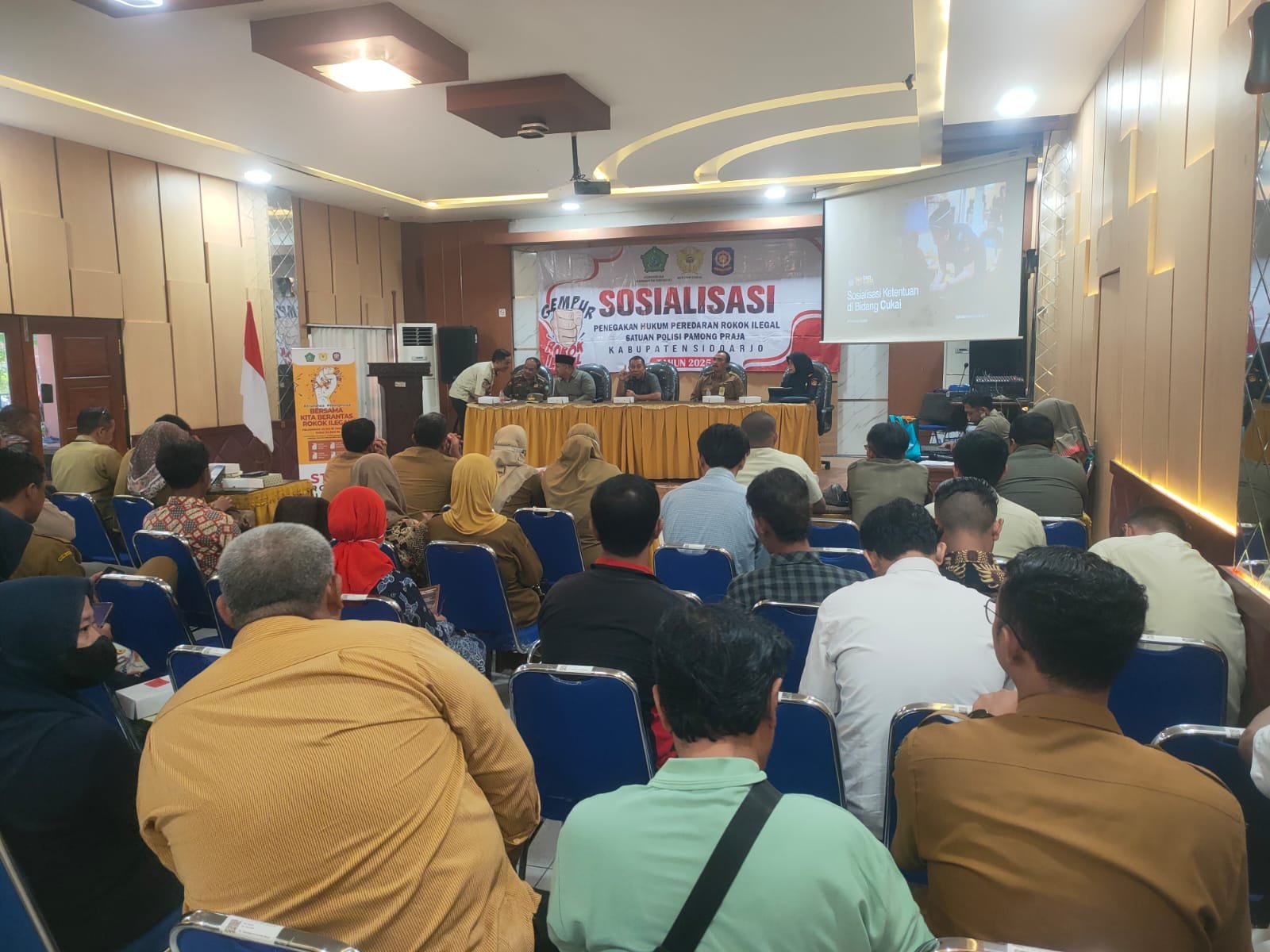 Sosialisasi Ketentuan Perundang-undangan Bidang Cukai untuk Pemberantasan Peredaran Rokok Ilegal di Kabupaten Sidoarjo Gencar Dilakukan