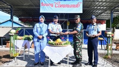 Danlanud Husein Sastranegara Resmikan Saung ‘Commando’ untuk Perkuat Kebersamaan