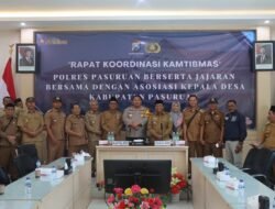Polres Pasuruan dan AKD Bersatu Rapat Koordinasi Jaga Kondusifitas Wilayah