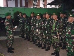 Siaga Malam, Babinsa dan Anggota Koramil 0820 Patroli Bersama di Kraksaan