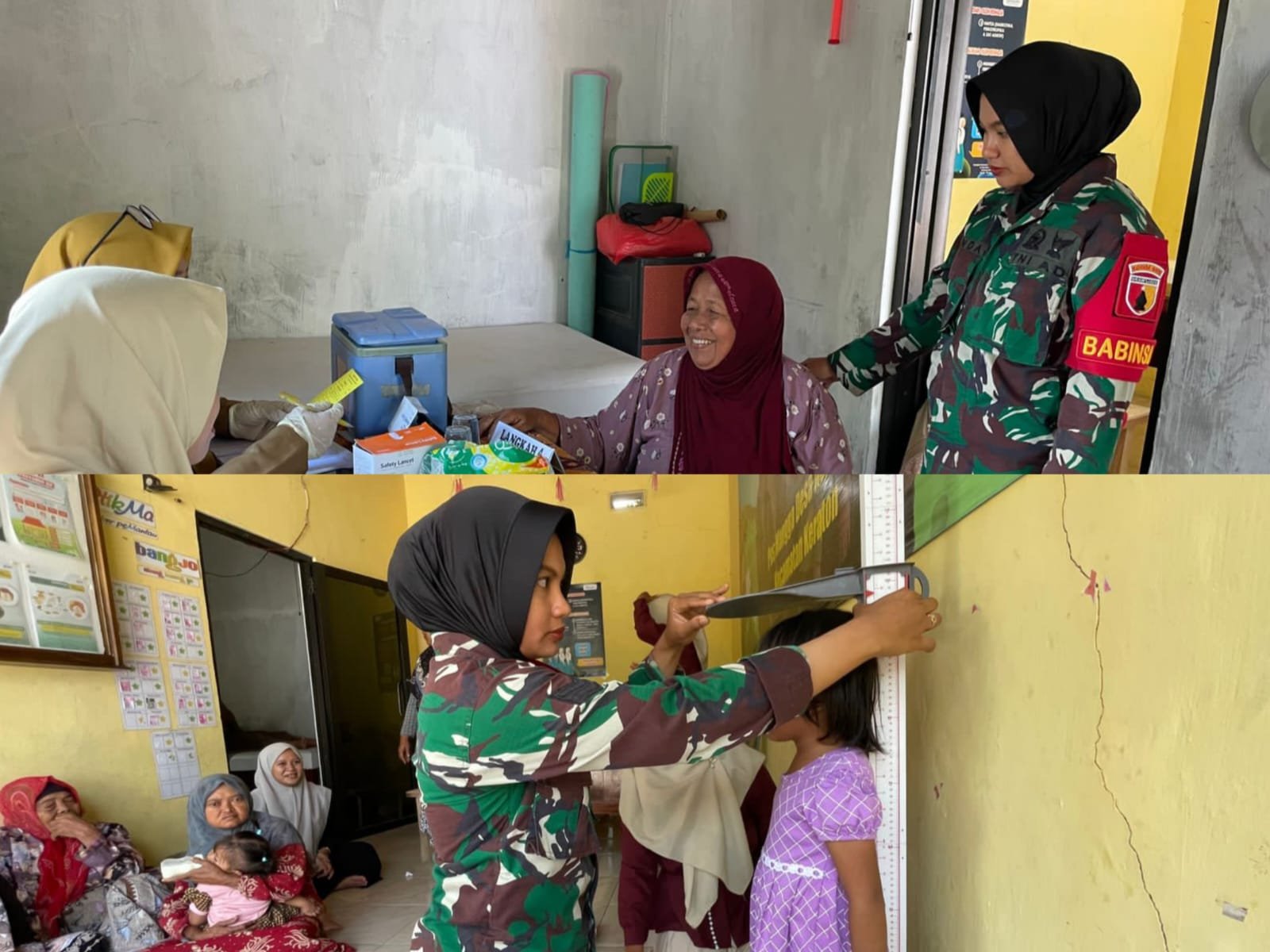 Rinda Apti Masriani, mendampingi kegiatan Posyandu yang digelar di Dusun Payaman, Desa Rejosari, Kecamatan Kraton,
