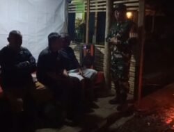 Koptu Rahman Bersama Banser Kecamatan Besuk Gelar Komsos dan Siskamling di Desa Alaskandang