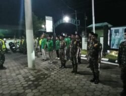 Menjaga Keamanaan Wilayah Teritorial, Koramil 0820-07/ Wonomerto Gelar Apel Dan Siskamling Gabungan