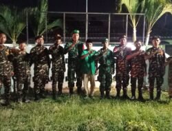 Mencegah Potensi Gangguan Keamanan, Koramil 0820-13/Krejengan Menggelar Apel dan Siskamling Gabungan