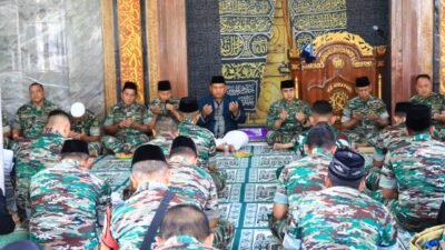 HUT ke-80 TNI, Dandim 0820/Probolinggo Letkol Arh Iwan Hermaya Pimpin Doa Bersama