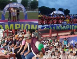 Dandim 0819/Pasuruan Hadiri Penutupan Kejuaraan Sepak Bola Super League One Bupati Cup