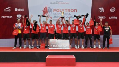 Polytron Superliga Junior 2025 Berhadiah Rp1,4 Miliar, PB Djarum Raih Piala Sigit Budiarto dan Liem Swie King