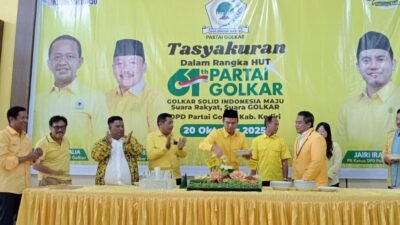 DPD Golkar Kabupaten Kediri Gelar Tasyakuran di HUT ke-61