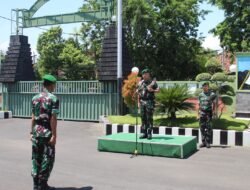 Dandim 0819/Pasuruan Pimpin Upacara Korps Raport Kenaikan Pangkat