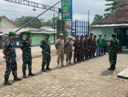 TNI, Satpol PP, Banser, dan Ansor di Krucil dan Tegalsiwalan Kompak Gelar Apel serta Jaga Keamanan Bersama