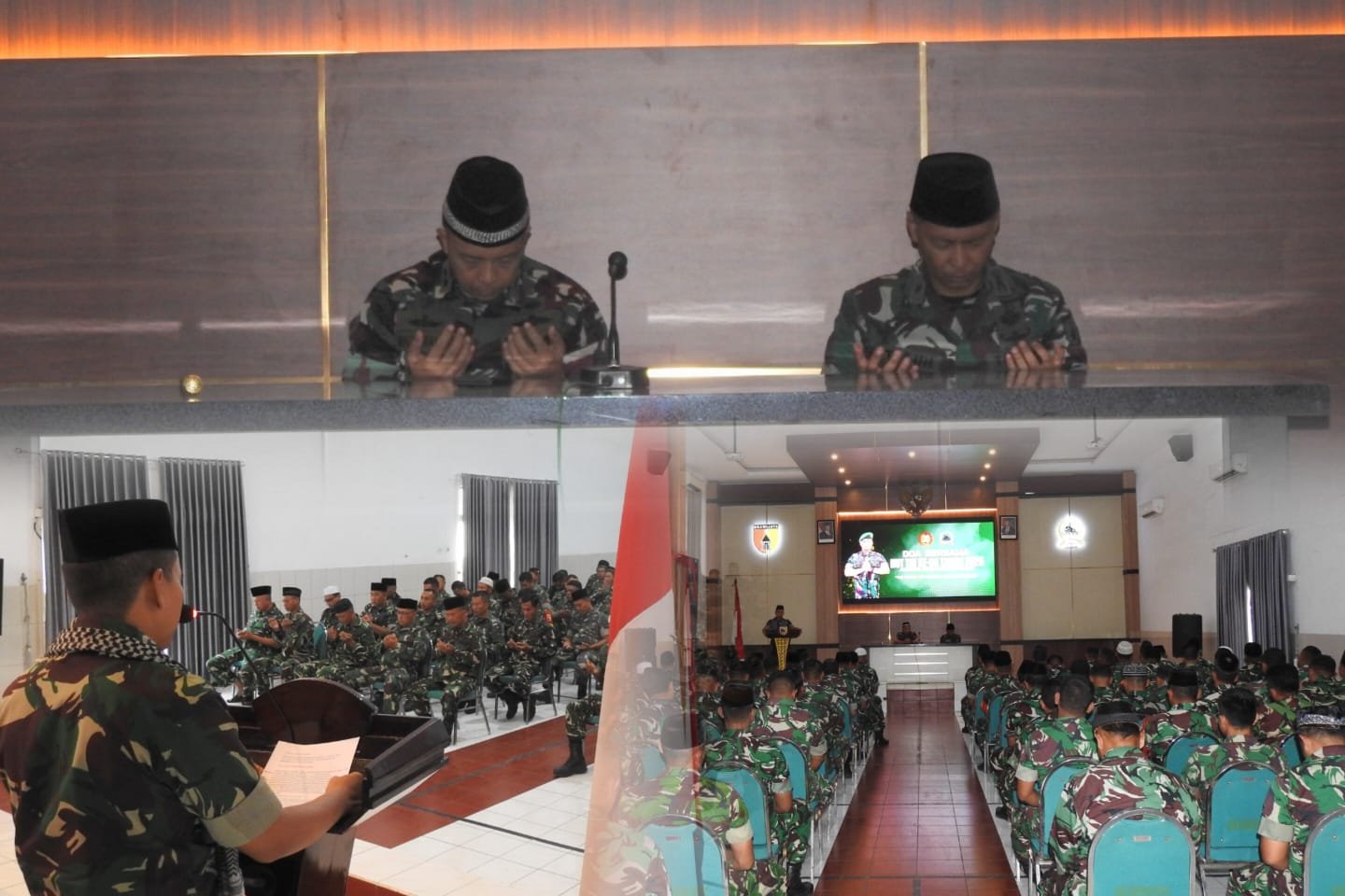 Kodim 0819 Pasuruan menggelar doa bersama yang diikuti oleh seluruh anggota Kodim