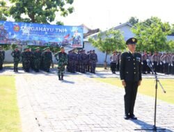 Kasdim Probolinggo Mayor Inf Herawadi Karnawan Memimpin Upacara Peringatan HUT TNI Ke 80 Tahun 2025