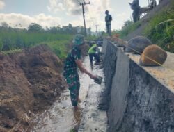 Satgas TMMD ke 126 Bangun Drainase Tingkatkan Sistem Pengairan Pertanian dan Cegah Banjir