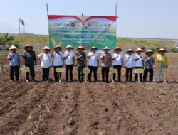 Wujud Sinergi TNI–Polri, Penanaman Jagung Serentak dan Peresmian Gudang Pangan Digelar di Paiton