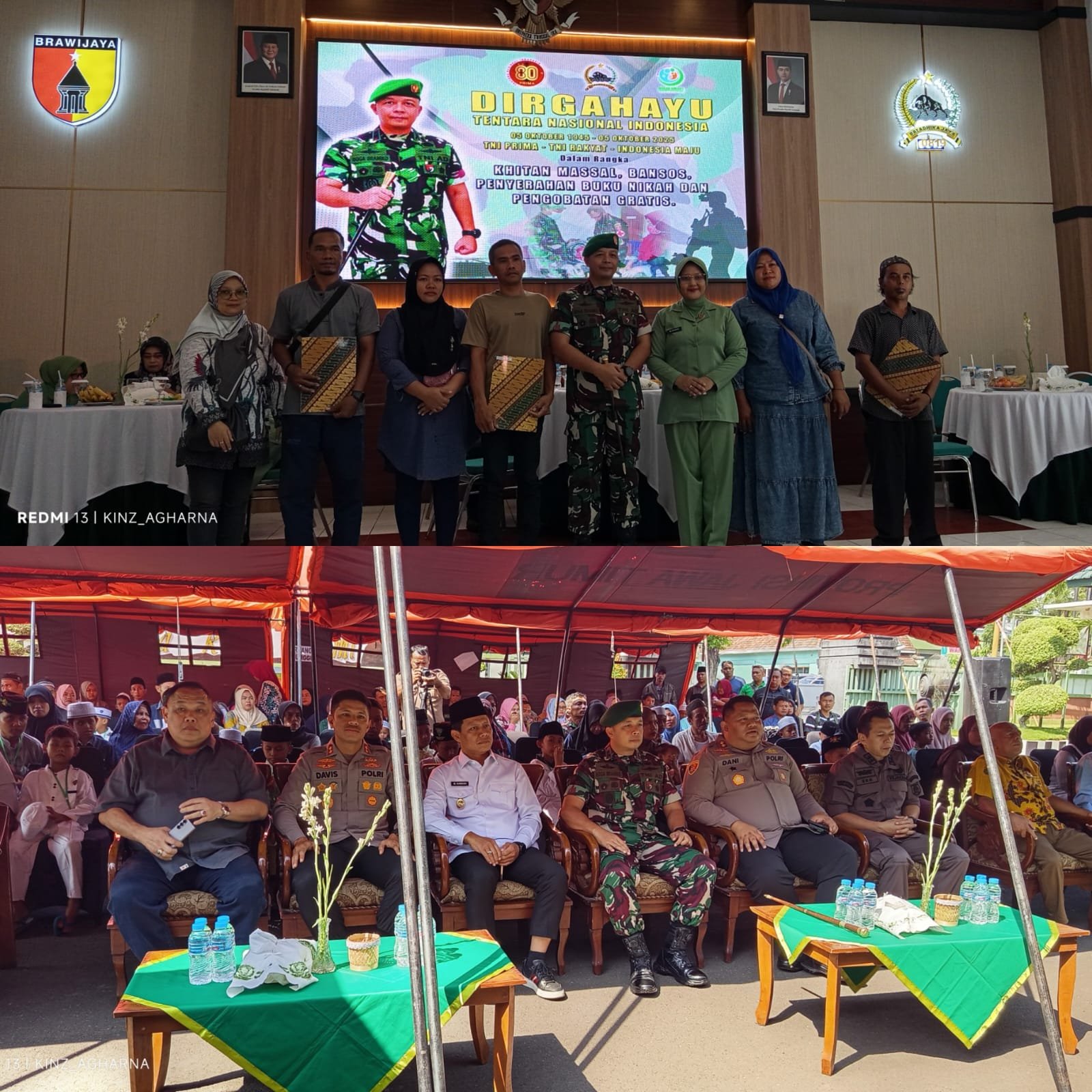 Kodim 0819/Pasuruan menggelar berbagai kegiatan sosial berupa sunat massal, pemeriksaan kesehatan gratis, dan penyerahan akta nikah gratis