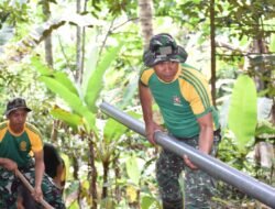 Penuhi Kebutuhan Air Bersih, Satgas TMMD ke-126 Kodim 0818/Malang-Batu Pasang Jalur Pipanisasi