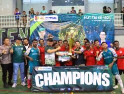 Semarakkan HUT TNI Ke 80, Dandim Letkol Arh Iwan Hermaya Menghadiri Penutupan Kejuaraan Futsal Dandim Cup 2025
