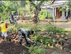 Sinergi TNI dan Warga Wujudkan Ketahanan Infrastruktur Lewat Pembuatan TPT