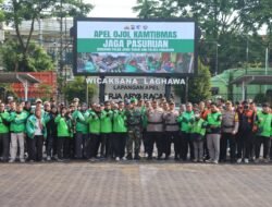 Apel Akbar Kebangsaan Ojol Indonesia di Polres Pasuruan Wujud Sinergi Jaga Kamtibmas