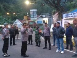 Kapolsek Prigen Pimpin Apel Pengamanan Panggung Hiburan dan Do’a Bersama Kegiatan Berjalan Aman dan Tertib