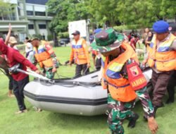 Dandim 0820/Probolinggo Menghadiri Kegiatan Simulasi Penanggulangan Bencana