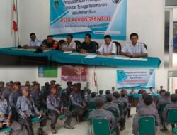 Linmas Hebat Desa Aman, Babinsa Gondangwetan Gelar Pelatihan Penguatan Keamanan