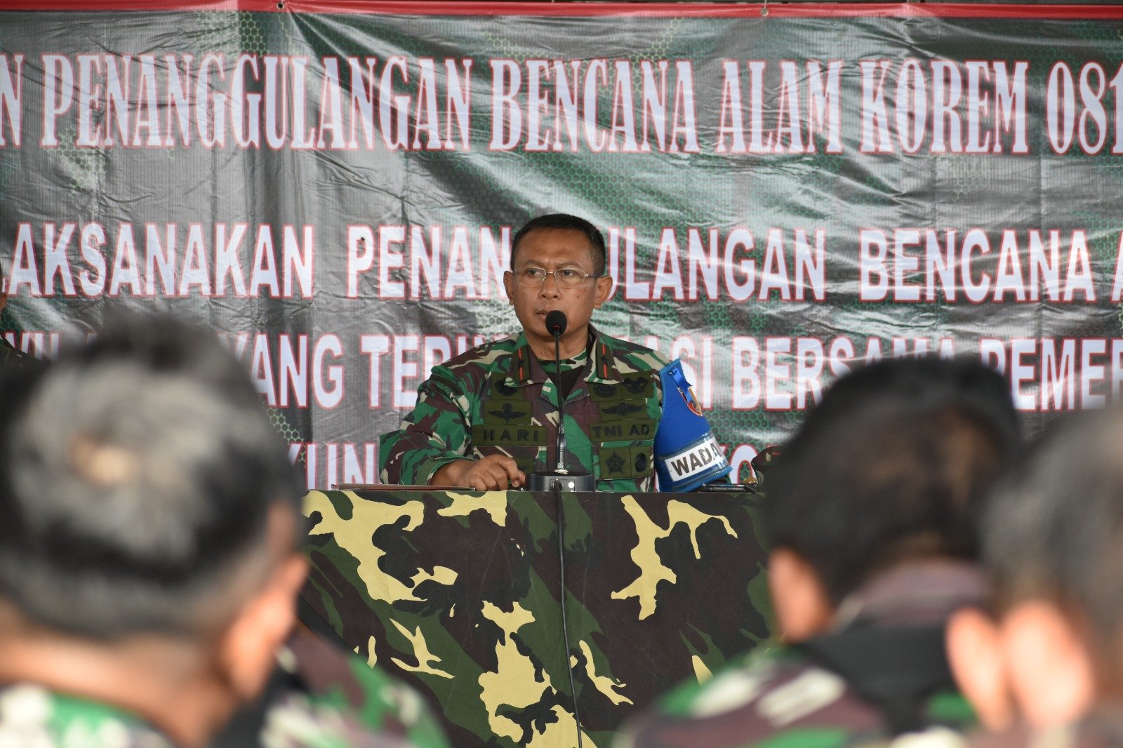 Latihan Penanggulangan Bencana Alam (Latgulbencal) Tingkat Korem 081/DSJ