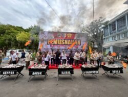 Pemkab Demak Musnahkan 1 Juta Rokok Ilegal dan Ribuan Miras